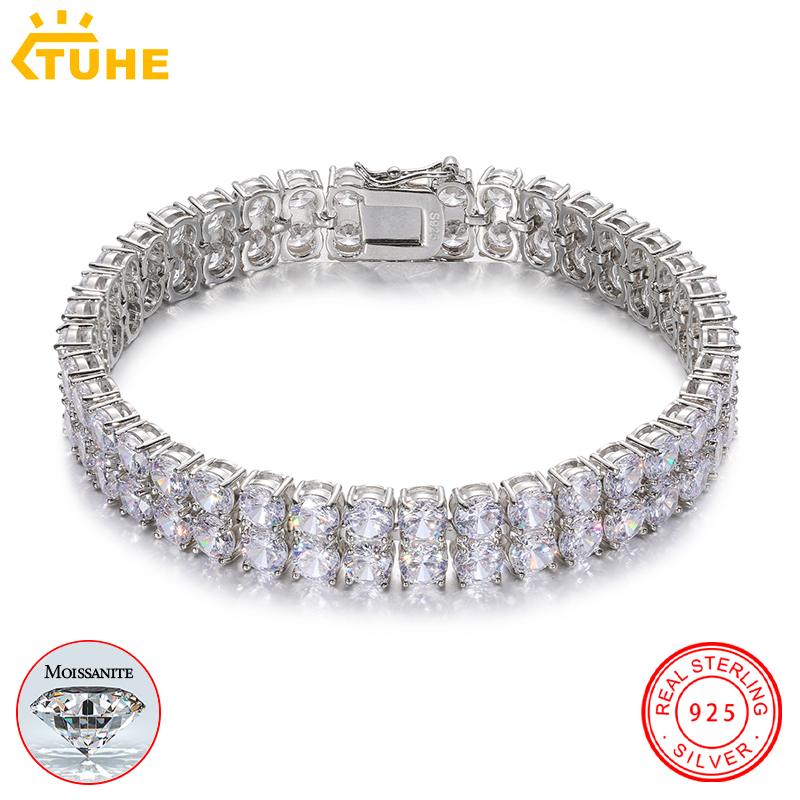 Tennis Bracelet Cubic - Bransoletka tenisowa unisex TUHE z moissanitami,
