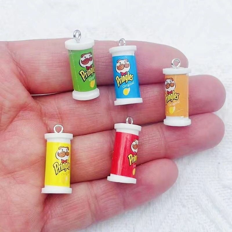 Drop Earrings - 10 szt. Symulacja 3D Wiaderko Frytki