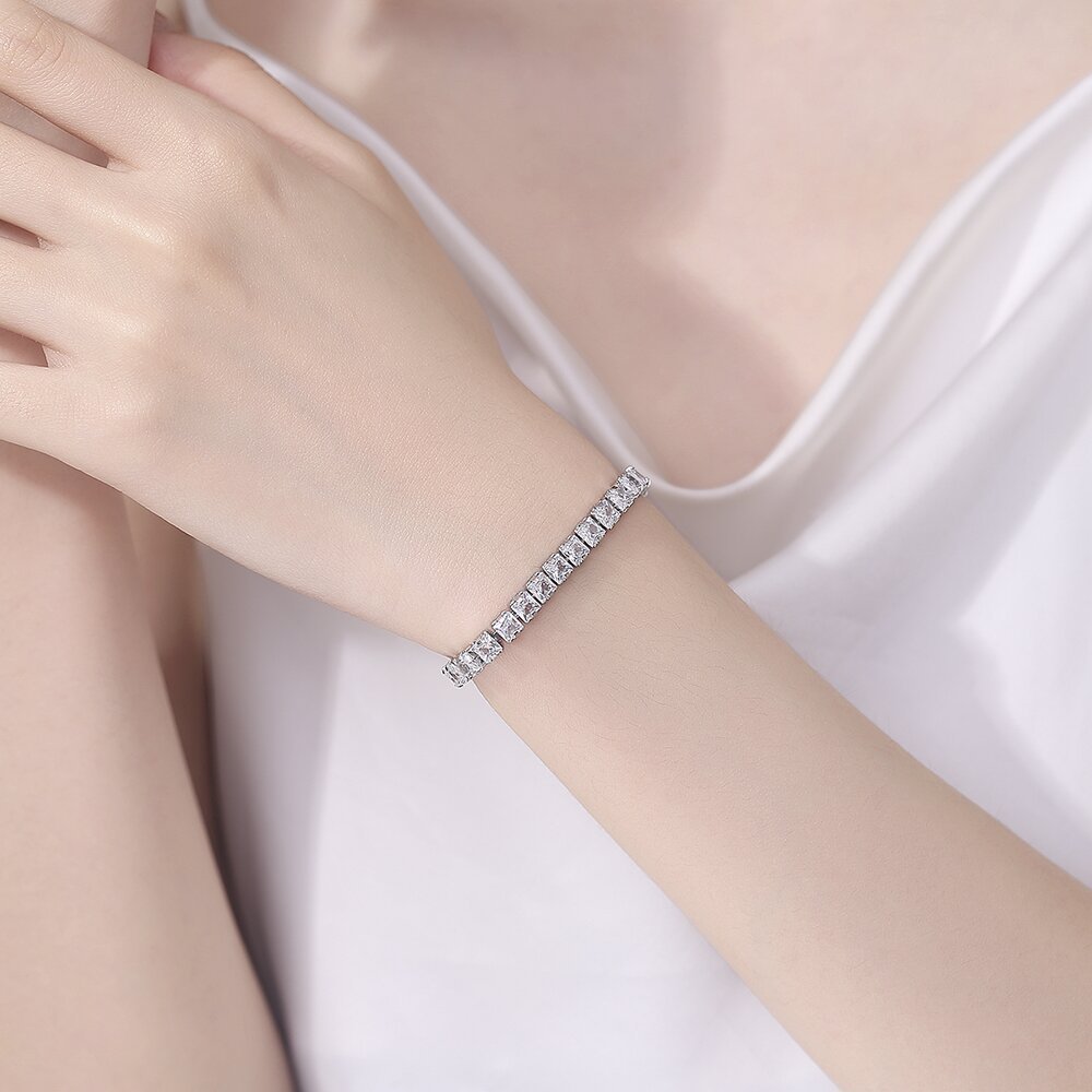 Tennis Bracelet Cubic - Bransoletka tenisowa ze srebra próby 925