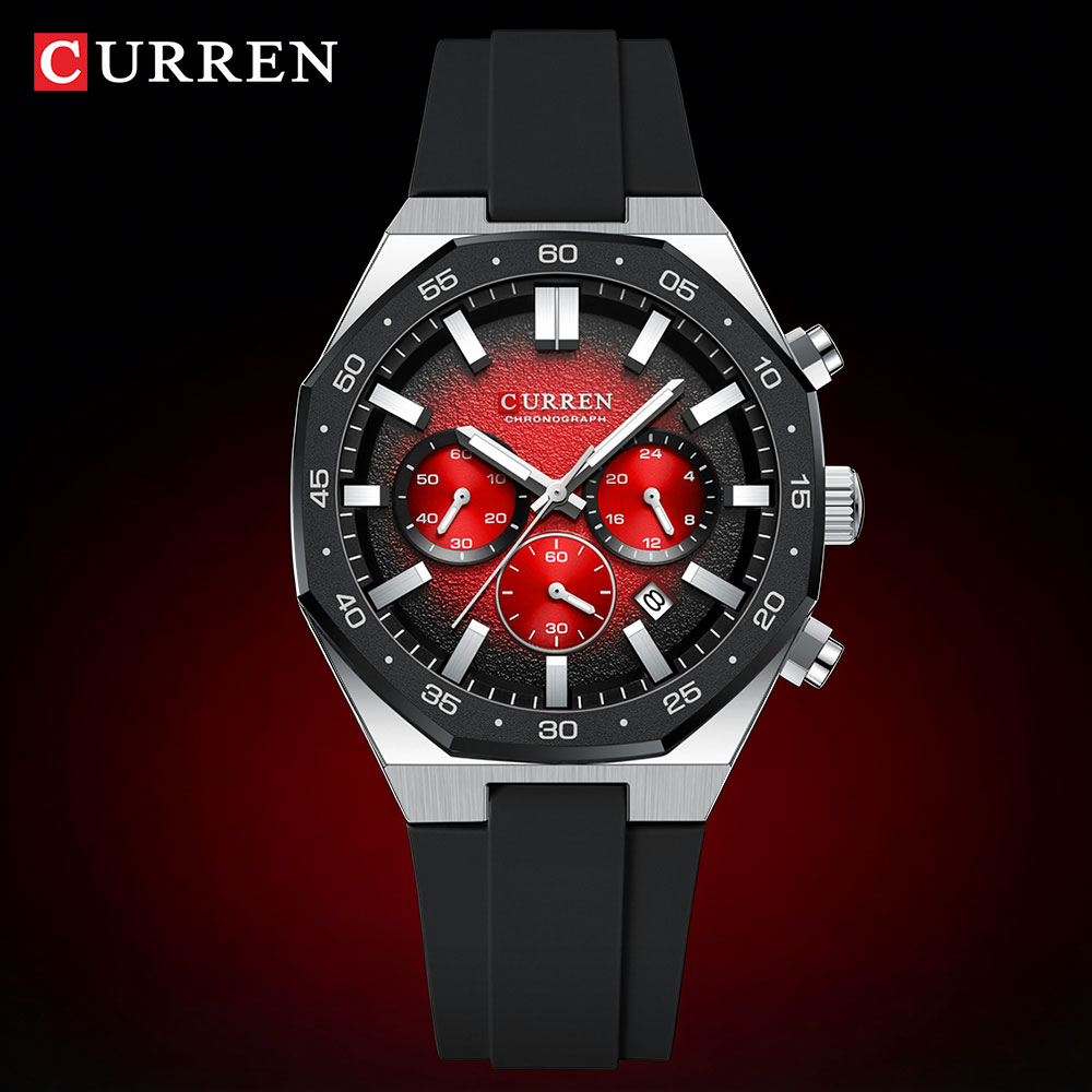 Jewellery Watches - CURREN Modny Męski Zegarek Sportowy Chronograf