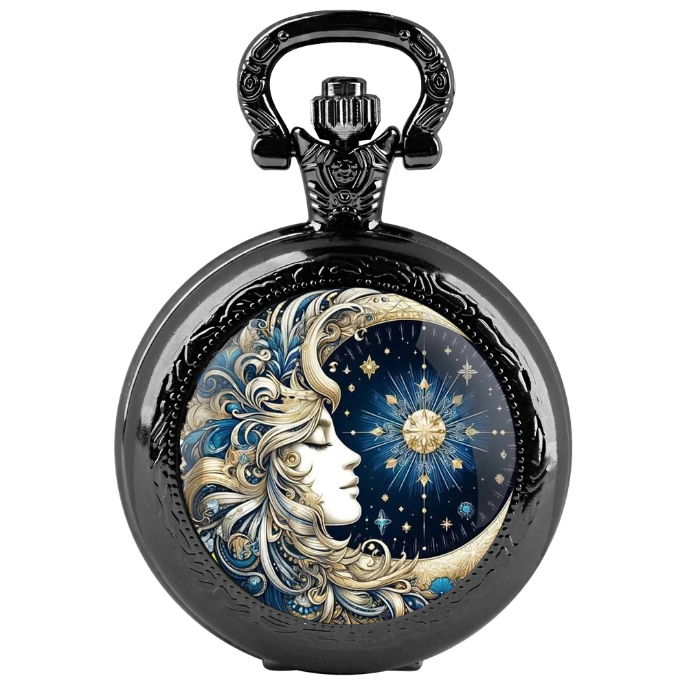 Unique Jewelry Watches - Zegarek kieszonkowy kwarcowy Bogini Słońca i