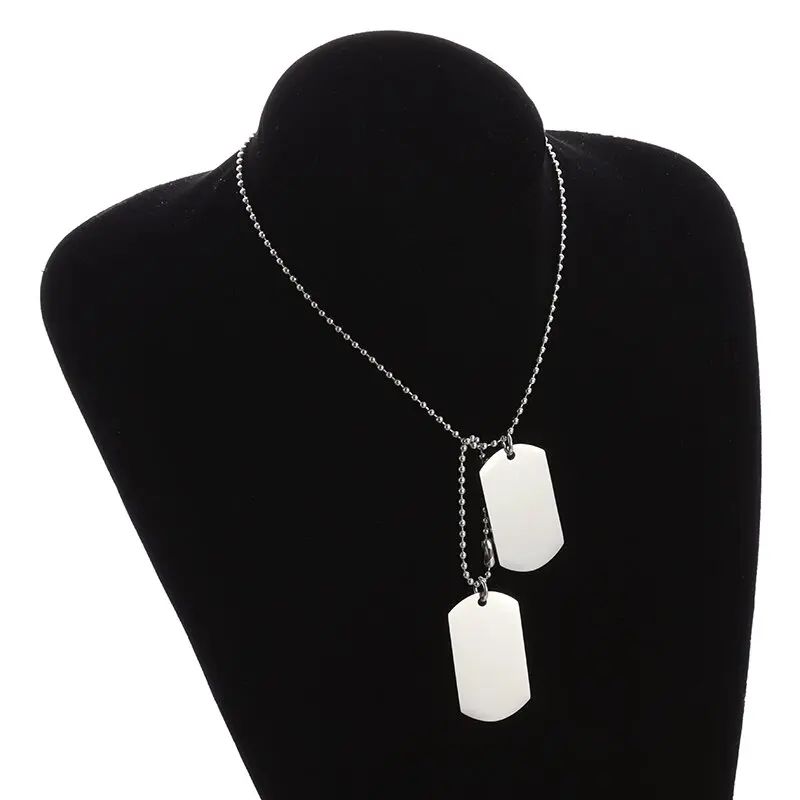 Prosty naszyjnik ze stali nier – Mens Dog Tag Necklace recenzja i cena