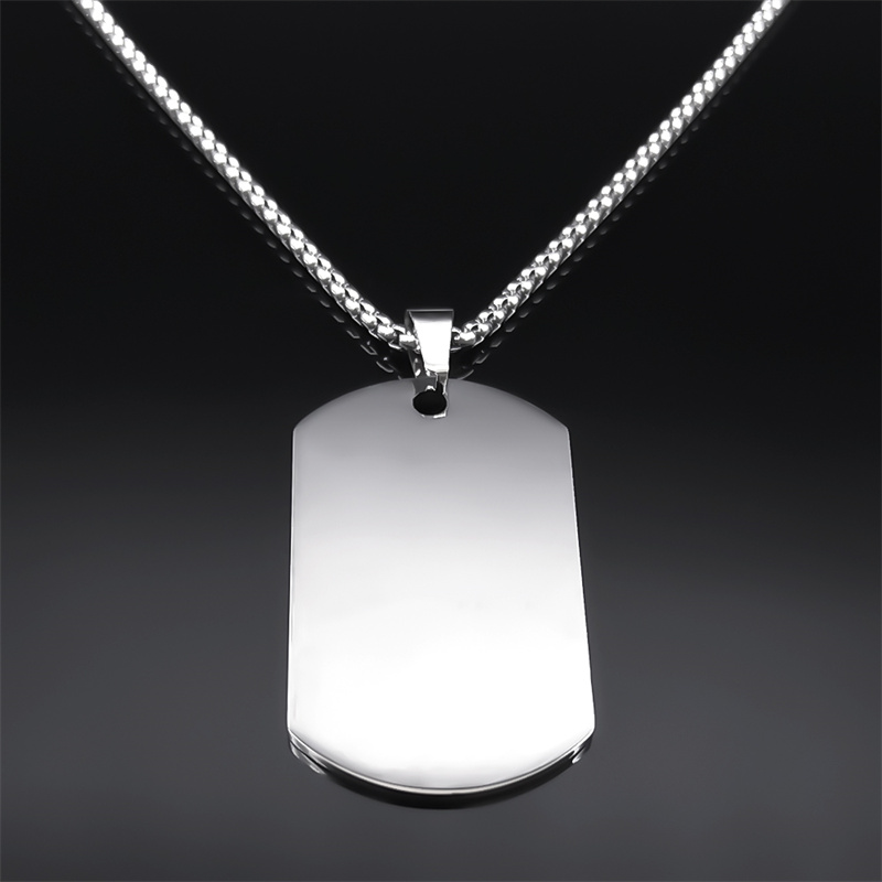 Nie boj się, bo jestem z Tobą  – Mens Dog Tag Necklace recenzja i cena