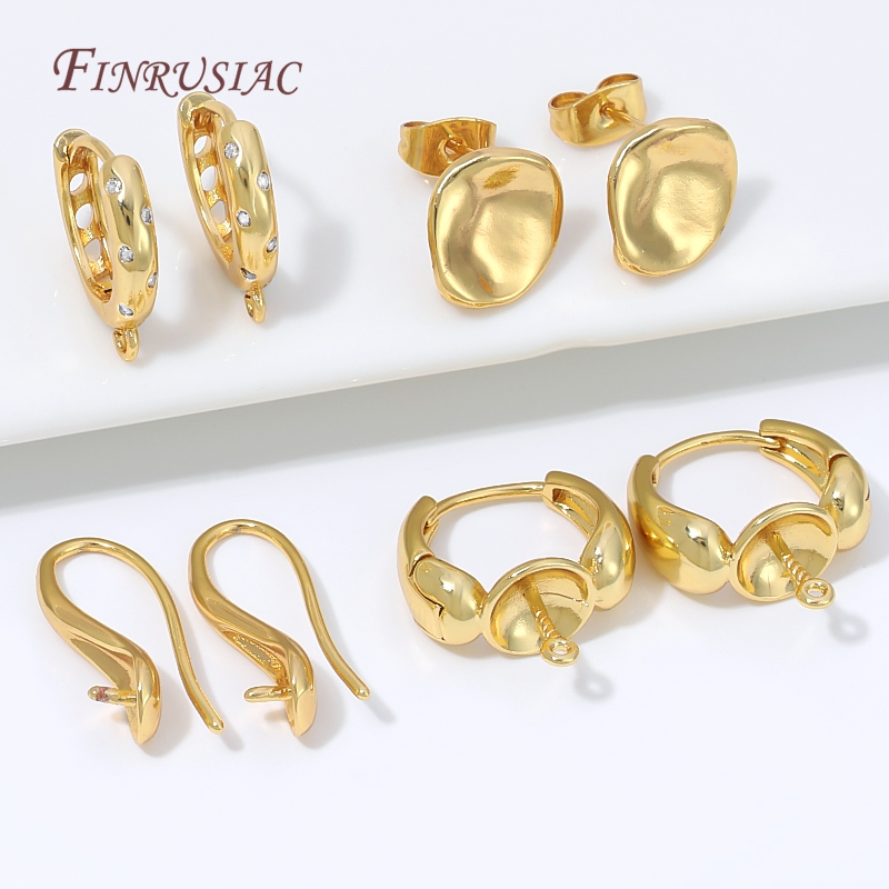 Złote (18K) pozłacane zapięcia – Drop Earrings recenzja i cena