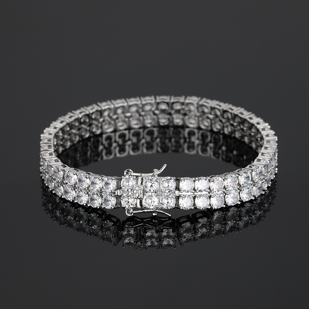 2-rzędowa bransoletka z łańcus – Tennis Bracelet Cubic recenzja i cena