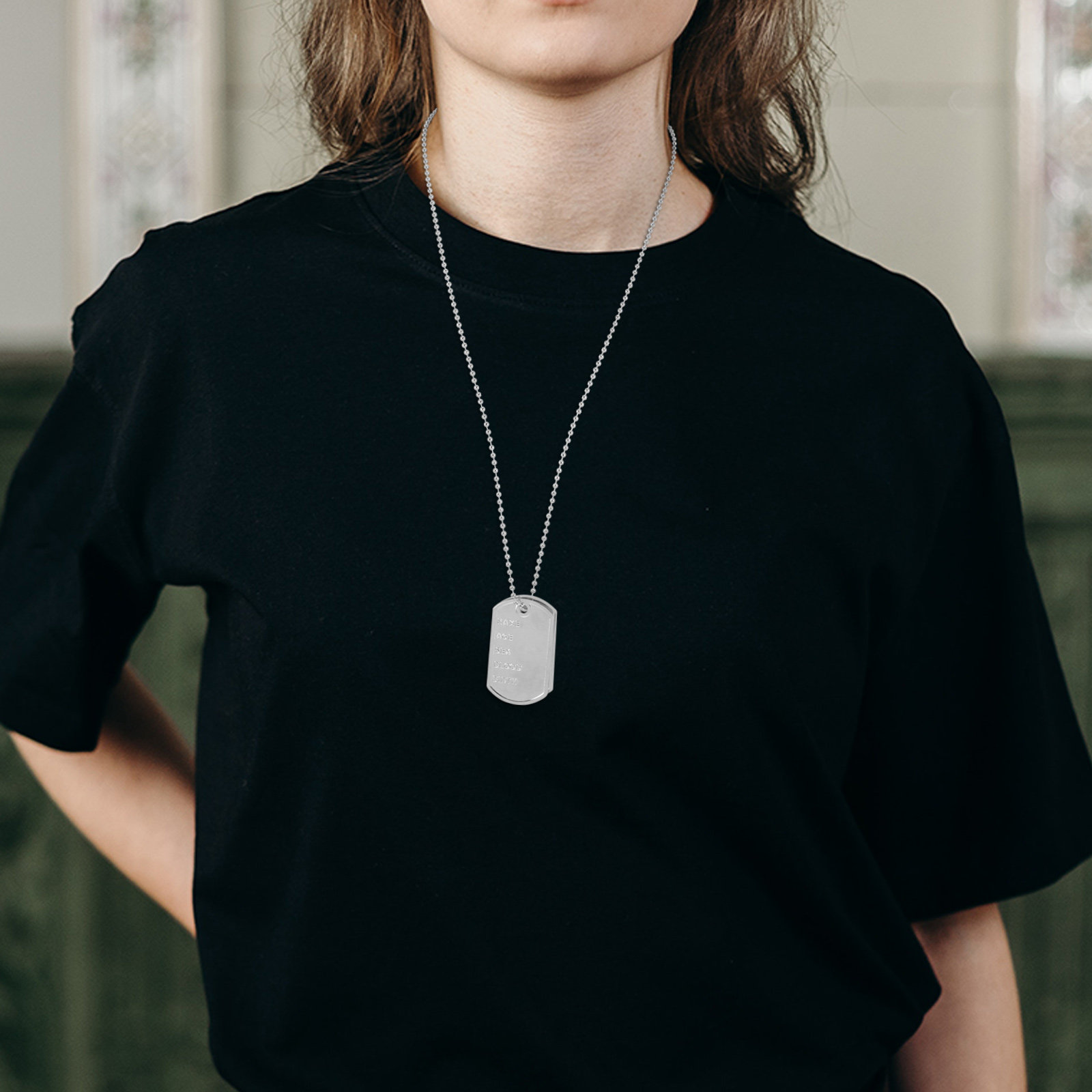 1 Zestaw Naszyjnik z identyfik – Mens Dog Tag Necklace recenzja i cena
