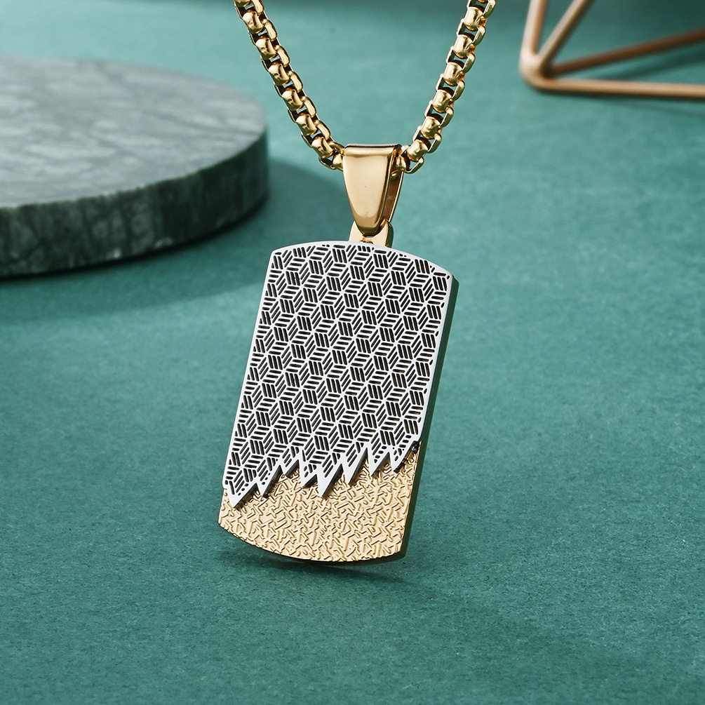 Męski wisiorek ze stali nierdz – Mens Dog Tag Necklace recenzja i cena