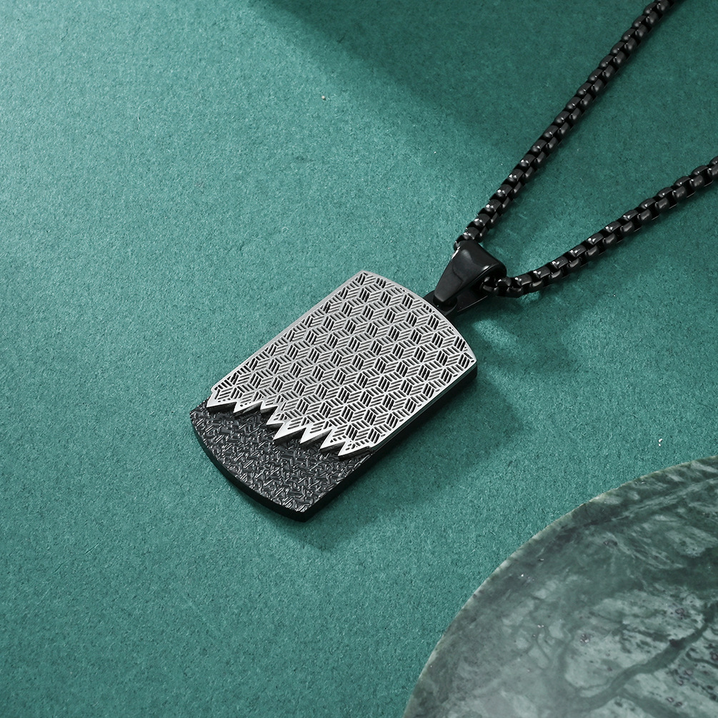 Męski wisiorek ze stali nierdz – Mens Dog Tag Necklace recenzja i cena
