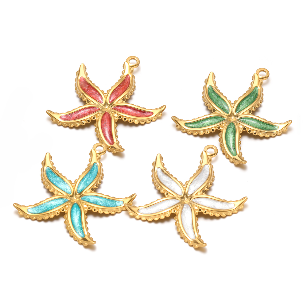 4 szt. Emaliowane zawieszki w  – Drop Earrings recenzja i cena