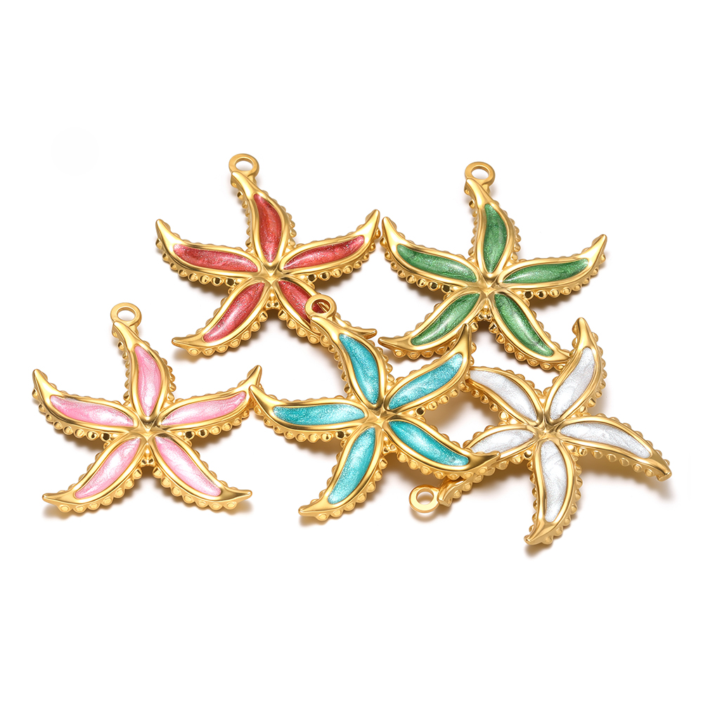 4 szt. Emaliowane zawieszki w  – Drop Earrings recenzja i cena