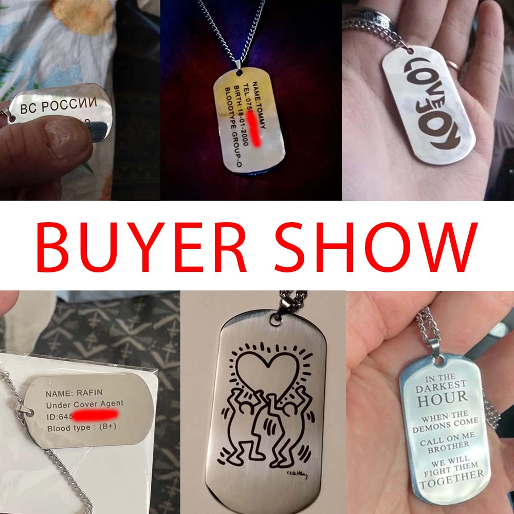 Wojskowy, taktyczny, personali – Mens Dog Tag Necklace recenzja i cena