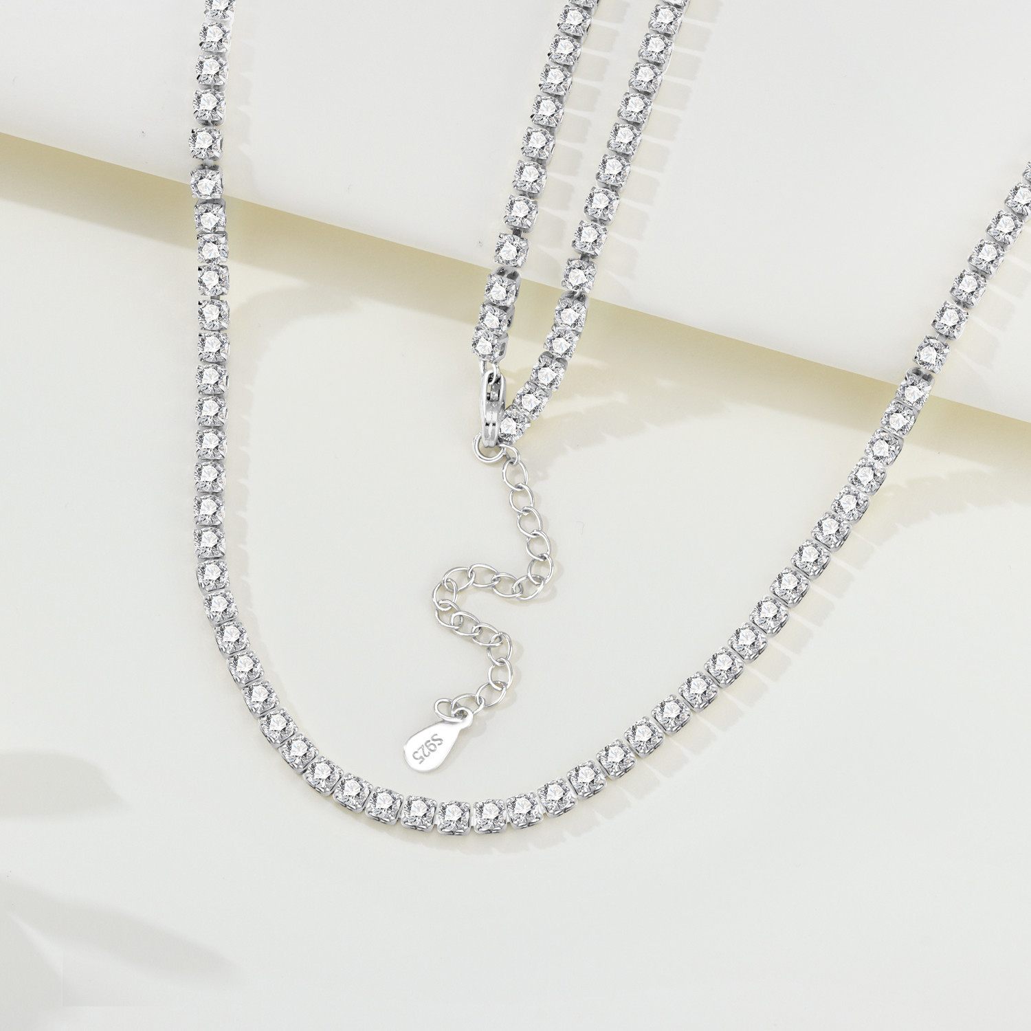 Orstarry S925 Srebrny Naszyjni – Tennis Bracelet Cubic recenzja i cena
