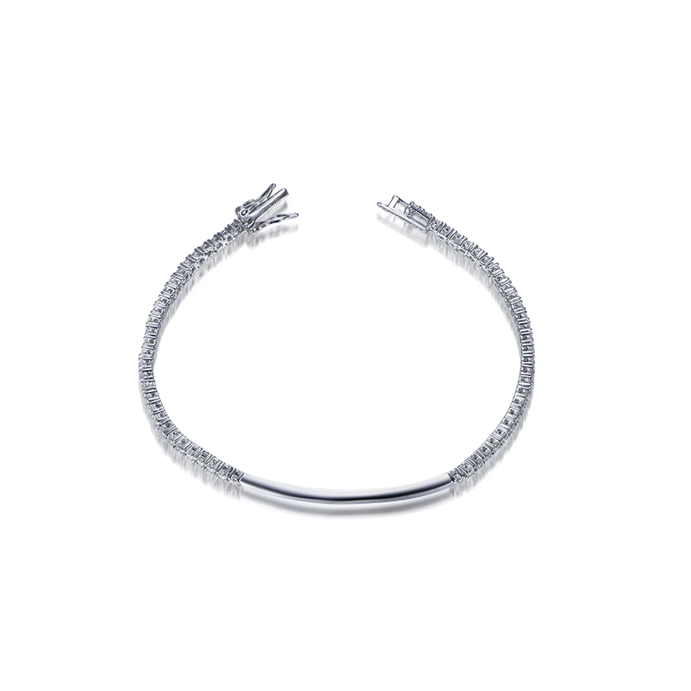 TKJ 925 srebrne ułożone branso – Tennis Bracelet Cubic recenzja i cena