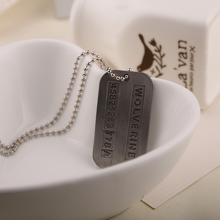 X mężczyźni naszyjnik Logan Hu – Mens Dog Tag Necklace recenzja i cena